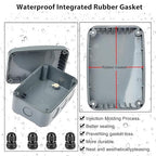 Outdoor Junction Box, Nineleaf IP66 3 Set Weatherproof Electrical Boxes - Image 4