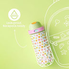 18 oz Kids Water Bottle for School: Meoky 18 oz Stainless Steel Insulated Water - Image 5