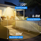 2 Pack 368 LED Solar Lights Outdoor Motion Sensor, Solar Fence Light - Image 7