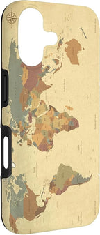 Globe Map Smartphone Cell Cover Gift World Map Pattern Phone Case - Image 3