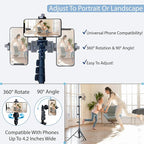 Fugetek 51" Professional Selfie Stick Tripod, 100% All Aluminum Stick & Legs - Image 5