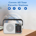AM FM Radio Portable, Transistor Radio, Battery Powered or Mains Operated - Image 4