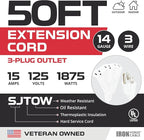 Iron Forge Cable 50ft White Outdoor Extension Cord - Image 2