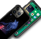 for iPhone 13 Pro Case, Galaxy Fox Wolf Pattern Graphic Design Girl Boy Soft - Image 3