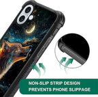for iPhone 16 Plus Case, Star Cave Hungry Wolf Pattern Graphic Design Girl Boy - Image 6