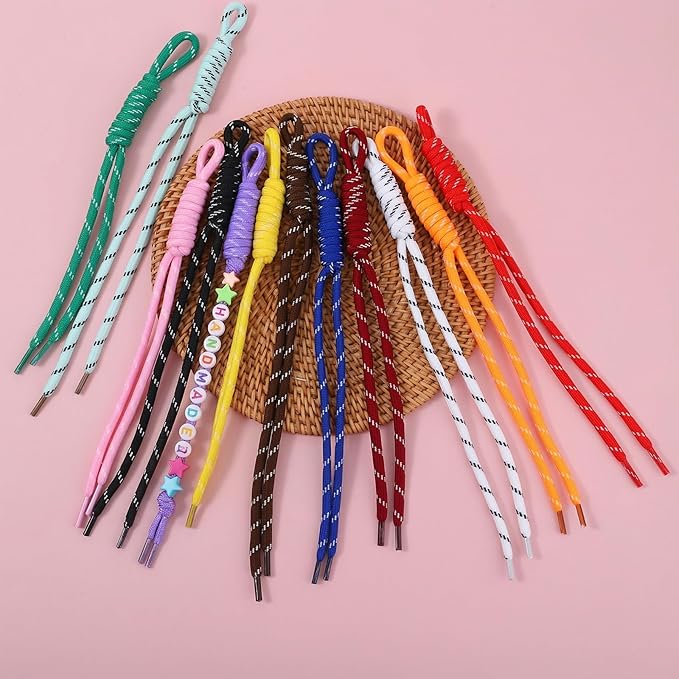 12Pcs Paracord Keychain Paracord Charm Bag Keychain Accessories Colorful - Image 3