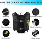 INOXTO Running Hydration Vest Backpack, Lightweight Insulated Pack - Image 3
