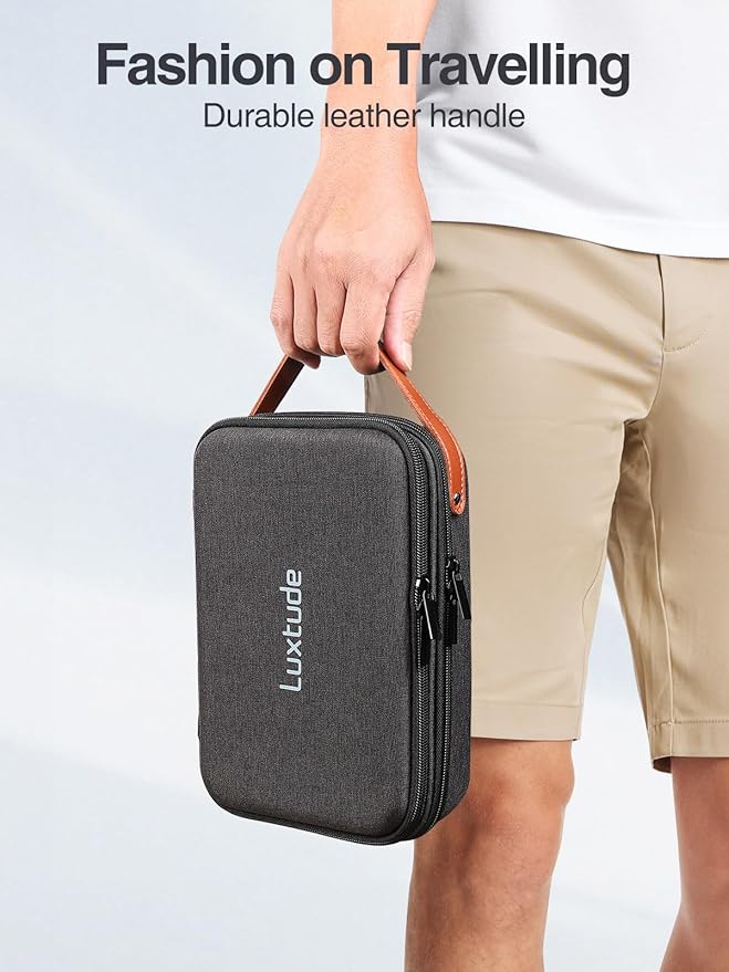 Luxtude Electronics Organizer Travel Case, Portable Tech Bag - Image 2