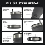 HYDAWAY 16oz Collapsible cup - Image 4