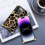 Compatible with iPhone 14 Pro Max Case, Seamless Gold Chain Leopard Luxury - Image 6