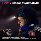 EverBrite 400LM Rechargeable Headlamp, 1.59 oz Lightweight & Comfortable Head - Image 5