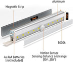 Molrebe Motion Sensor LED Lights, 6 Pack Battery Operated 10 LED Motion Closet - Image 2
