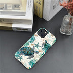 for iPhone 15 Plus Case, HH2 Ocean Sea Turtle Nautical Map Hybrid 2 Layer Hard - Image 5