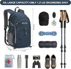 RealCool Hiking Backpack for Men Women, 30L Lightweight Waterproof Travel - Image 2