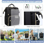 FOCDOD Women Laptop Backpack Work Bag - Image 3