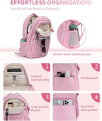 ECOHUB Travel Backpack for Women, 17.3 inch Suspended Laptop Backpack, Fashion - Image 3