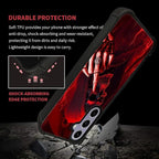 for Samsung Galaxy S24 S25 Case, Gestures Funny Skull Pattern Graphic Design - Image 5