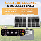 30 Miles/48km Solar Electric Fence Charger, 15W Solar Powered Fencer - Image 4