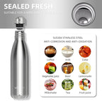 WATERSY Stainless Steel water bottles, 17oz/500ml Insulated Water Bottles - Image 8