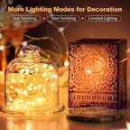 20 Pack LED Fairy Lights Battery Operated, 3 Features Blinking Slowly Blinking - Image 2