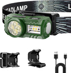 LED Rechargeable Headlamp with Motion Sensor, 6 Modes by SHILIPAIProfessionalLighting