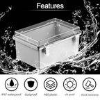 LeMotech Electrical Box, IP67 Waterproof Hinged Clear Cover Stainless Steel - Image 3