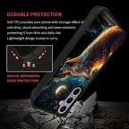 for Samsung Galaxy S24 S25 Case, Star Cave Hungry Wolf Pattern Graphic Design - Image 5