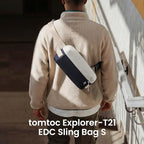 tomtoc Compact EDC Sling Bag 3L-10L, Minimalist Crossbody Bag Chest Shoulder - Image 3