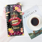 Compatible with iPhone 13 Case, Queen Lip Crown Leopard Print Luxury Golden - Image 7