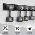 Garden Tool Rack Set, Garage Wall Organization Hanger - Image 6