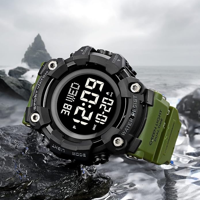 FANMIS Mens Military Multifunction Digital LED Watch Electronic Waterproof - Image 3