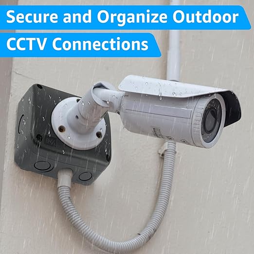 SuperInk Black IP66 Weatherproof Junction Box, Outdoor Electrical Enclosure - Image 4
