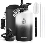 RAYMYLO One Gallon Water Bottle Insulated, Triple Walled Vacuum Stainless Steel by RAYMYLO