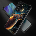 for Samsung Galaxy S21 FE Case, Star Cave Hungry Wolf Pattern Graphic Design - Image 5