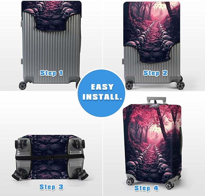Luggage Cover Protector for 30-32 Inch Suitcases, TSA Approved Elastic Travel - Image 6