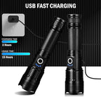 Lylting Led Flashlights High Lumens Rechargeable 2 Pack, 99000 Lumen Super - Image 3