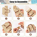 24Pcs Large Suitcase Party Favor Boxes Travel The Map Paper Treat Box - Image 4