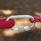 Oval Indoor Outdoor Climbing Carabiner, 25 KN Screw Locking Heavy Duty Safety - Image 5