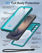 for Samsung Galaxy S26+ Plus Waterproof Case, Magnetic Heavy Duty Military - Image 5