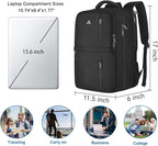 MATEIN Travel Laptop Backpack, Flight Approved Carry on Backpack Shoe - Image 9