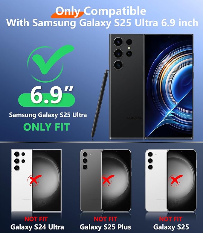 Temdan Designed for Samsung Galaxy S25 Ultra Case Waterproof, Built-in Lens & - Image 9