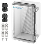 TICONN Outdoor Electrical Box Waterproof, Junction Box IP67 ABS Plastic by TICONN