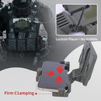 Tactical Gear Plate Carrier Vest Accessories, MOLLE Phone Chest Mount Holder - Image 7