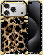 for iPhone 17 Pro Case Luxury Golden Decoration by Unknown