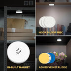 DAZZY DOT Rechargeable Puck Lights 2 Pack, Dimmable Touch Light Stick on - Image 4
