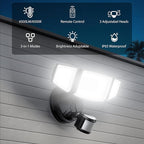 iMaihom 65W 6500LM LED Security Lights Motion Sensor Light Outdoor, 6500K - Image 3