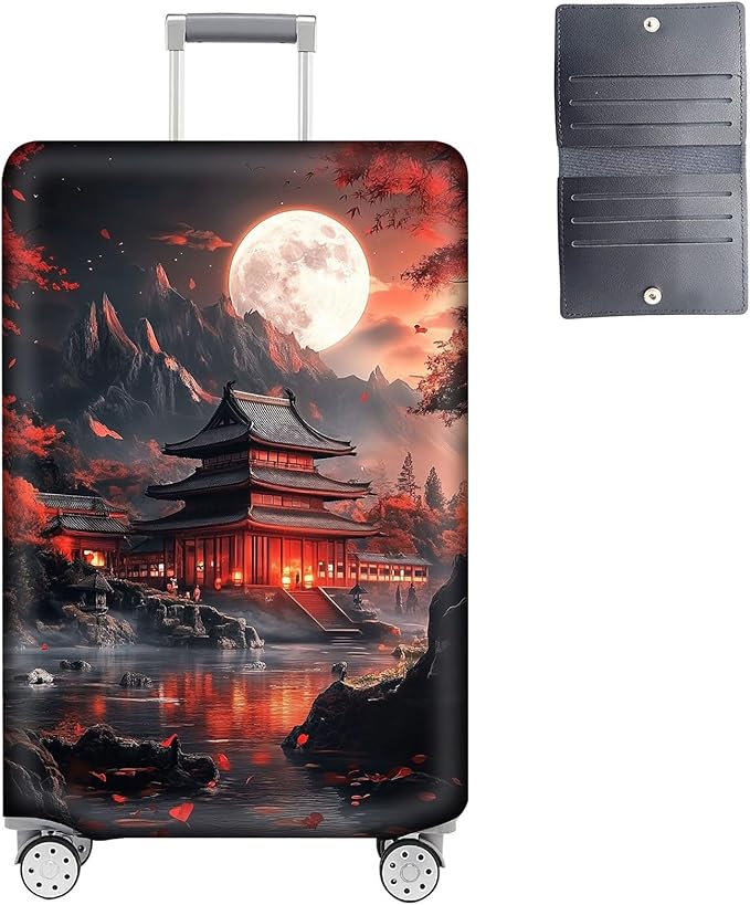Luggage Cover Protector for 22-24 Inch Suitcases, TSA Approved Elastic Travel by Unknown