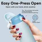 Insulated Water Bottle with Straw - Image 5
