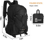 Goloni 45L Hiking Backpack Lightweight Foldable, Waterproof Camping Backpack - Image 2