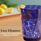 US Acrylic Optix Plastic Reusable Drinking Glasses 14oz Rocks Cups in Coastal - Image 5
